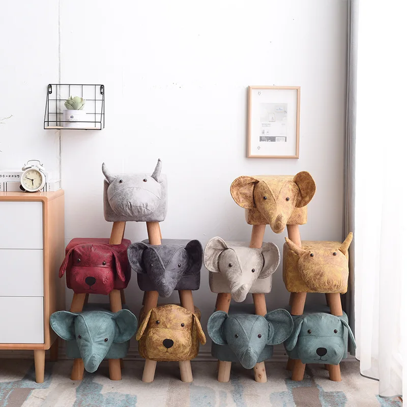 Baby Seats Calf Stool PU Leather Children's Cartoon Animal Shapes Stools Solid Wood Foot Bench Creative Sofa Wooden Small Seat
Baby Seats Calf Stool PU Leather Children's Cartoon Animal Shapes Stools Solid Wood Foot Bench Creative Sofa Wooden Small Seat