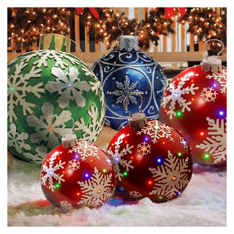 60cm Christmas Decor Orb Christmas Tree Decoration Balloon Outdoor Atmosphere PVC Inflatable Toys Christmas Gift Ball Diameter
60cm Christmas Decor Orb Christmas Tree Decoration Balloon Outdoor Atmosphere PVC Inflatable Toys Christmas Gift Ball Diameter
