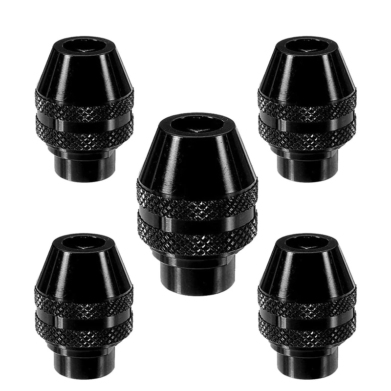 5 Pcs Quick Change Chuck Multifunction Universal Mini Keyless Drill Chuck for Dremel Electric Grinder Tool 0.4-3.2mm
5 Pcs Quick Change Chuck Multifunction Universal Mini Keyless Drill Chuck for Dremel Electric Grinder Tool 0.4-3.2mm