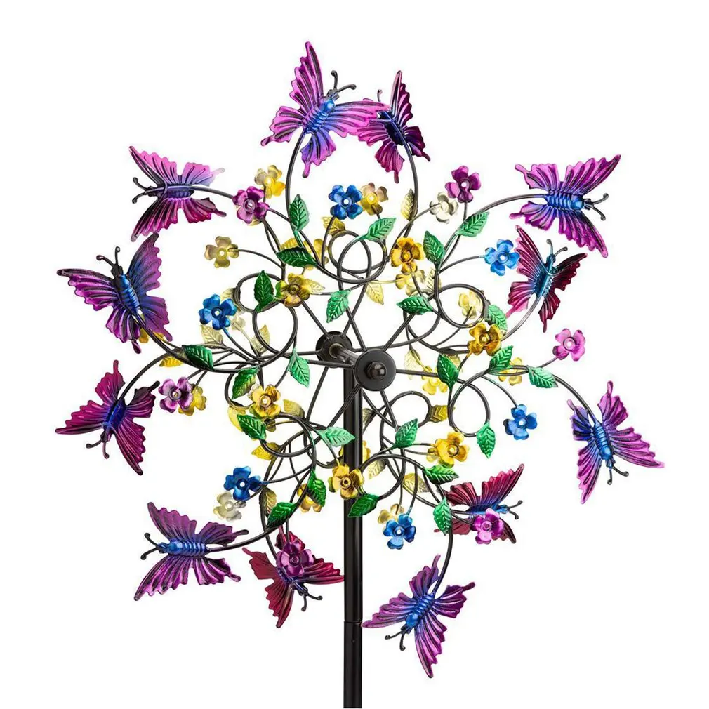 Металлическая ветряная мельница, стабильная цветная уличная ветряная мельница с бабочками, ветряная мельница для двора, патио, газона, сада...
Металлическая ветряная мельница, стабильная цветная уличная ветряная мельница с бабочками, ветряная мельница для двора, патио, газона, сада...