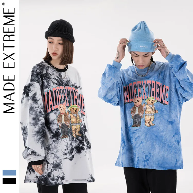 MADEEXTREME Tie dyed oversized tshirt harajuku retro t shirt goth clothes streetwear Full sleeve graphic t shirts Tops Tees 2132
MADEEXTREME Tie dyed oversized tshirt harajuku retro t shirt goth clothes streetwear Full sleeve graphic t shirts Tops Tees 2132