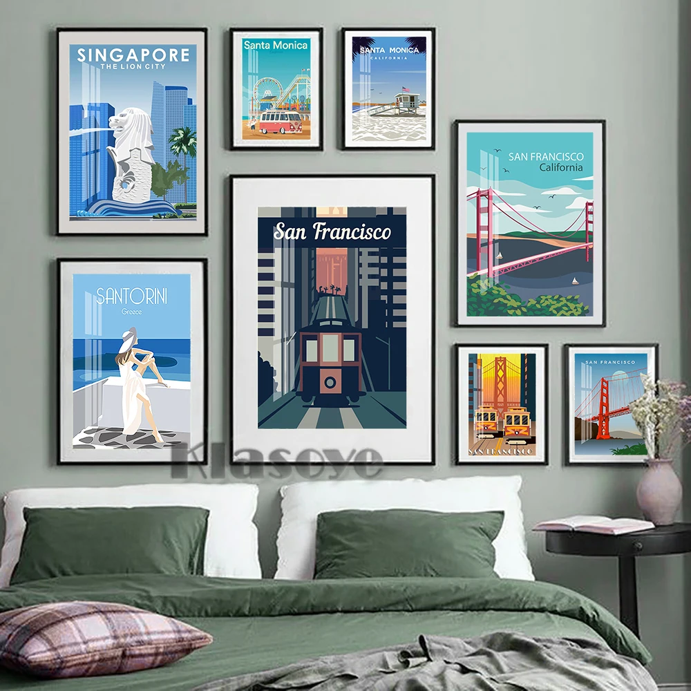Travel Landscape Illustration Art Prints Poster City Architecture Wall Picture Nordic Modern Living Home Decor Canvas Painting
Travel Landscape Illustration Art Prints Poster City Architecture Wall Picture Nordic Modern Living Home Decor Canvas Painting