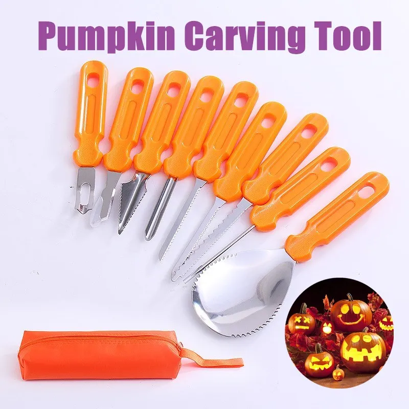 5pcs/7pcs/9pcs Pumpkin Grimace Kitchen Accessories Houseware Professional Sharp Durable Knife Carving Tool Kit 
5pcs/7pcs/9pcs Pumpkin Grimace Kitchen Accessories Houseware Professional Sharp Durable Knife Carving Tool Kit