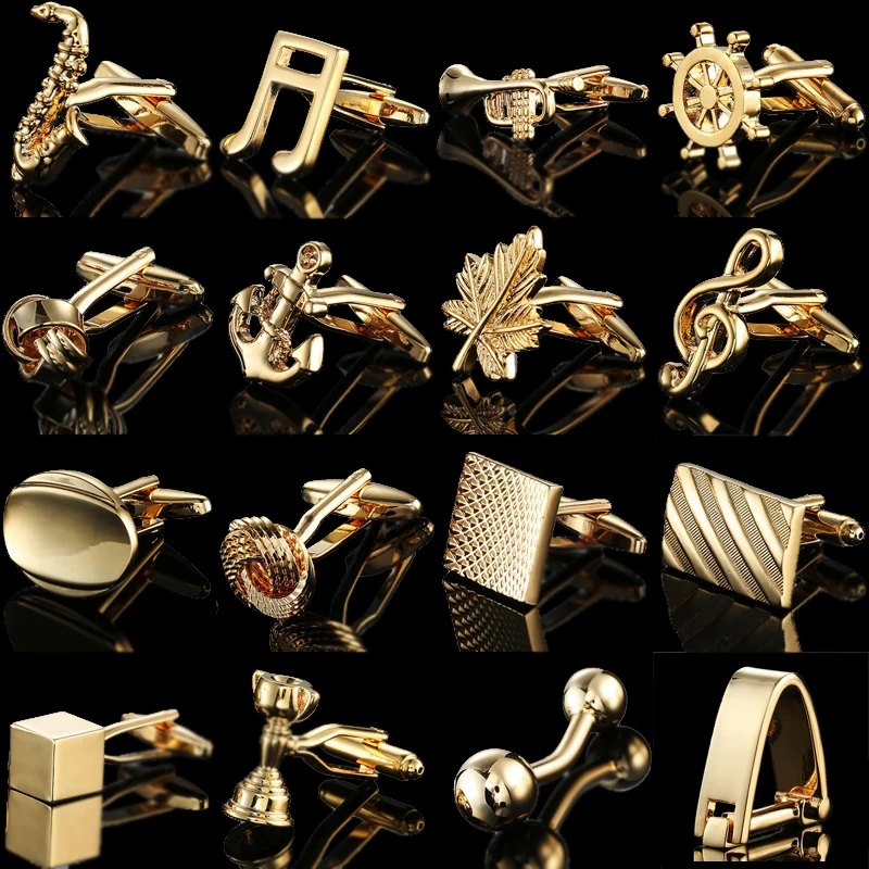 High Quality Men's Cufflinks Golden Anchor Knot Music Crown Wings French Shirt Cuff Button Wedding Jewelry Gifts For Geometric
High Quality Men's Cufflinks Golden Anchor Knot Music Crown Wings French Shirt Cuff Button Wedding Jewelry Gifts For Geometric