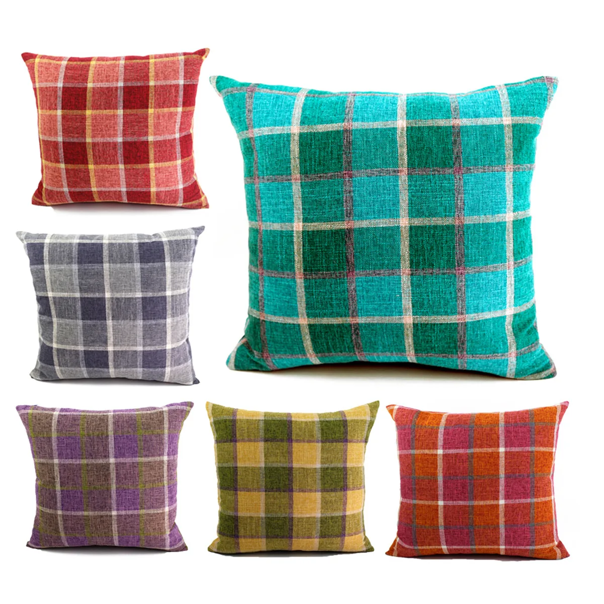 Faux Linen Plaid Cushion Cover Retro Style Throw Pillow Case Decorative Sofa Pillow Cover for Couch Bed Living Room Home Decor
Faux Linen Plaid Cushion Cover Retro Style Throw Pillow Case Decorative Sofa Pillow Cover for Couch Bed Living Room Home Decor