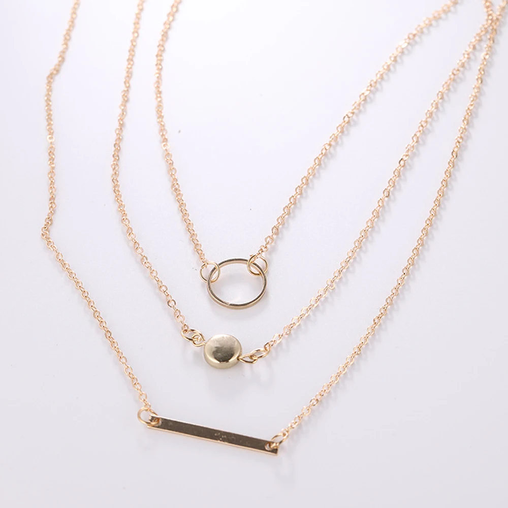 2021 Sale Fashion Multilayer Necklace for Women Multi-element Metal Rod Circles Geometric Round Chokers Necklaces Jewelry
2021 Sale Fashion Multilayer Necklace for Women Multi-element Metal Rod Circles Geometric Round Chokers Necklaces Jewelry