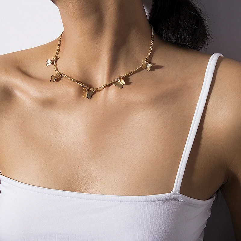 CALESU Vintage Necklace Cute Butterfly Pendant Choker Necklace For Women Clavicle Chain Fashion Accessories FCB768 PR90
CALESU Vintage Necklace Cute Butterfly Pendant Choker Necklace For Women Clavicle Chain Fashion Accessories FCB768 PR90