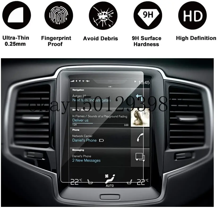 for Volvo V90 S90 2017 XC90 2016-2018 Sensus Navigation System 8.7-Inches Car Navigation Protective Film,Clear Tempered Glass HD 
for Volvo V90 S90 2017 XC90 2016-2018 Sensus Navigation System 8.7-Inches Car Navigation Protective Film,Clear Tempered Glass HD