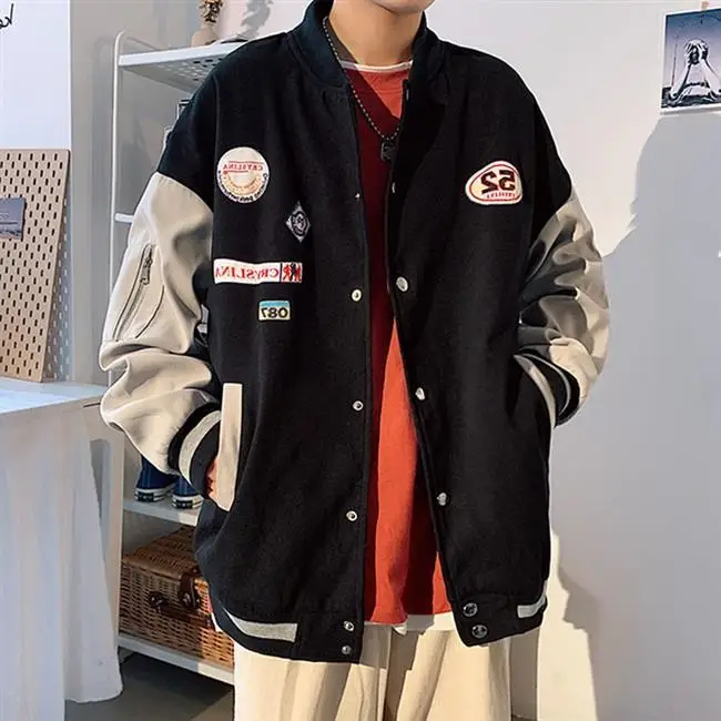 2021 spring new fashion Korean version of the trend men's casual sports plus size jacket hip-hop male pilot baseball jacket
2021 spring new fashion Korean version of the trend men's casual sports plus size jacket hip-hop male pilot baseball jacket