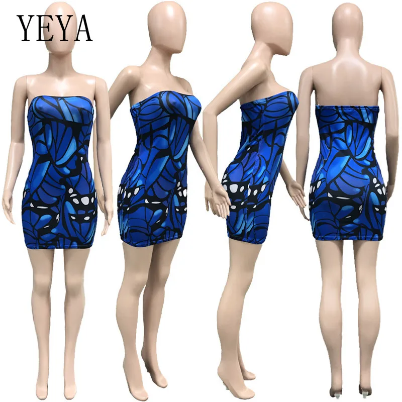 YEYA Slim Sexy Mini Bodycon Package Hip Colorful Print Sleeveless Breast Wrap Off Shoulder Skinny Casual Nightclub Party Dresses
YEYA Slim Sexy Mini Bodycon Package Hip Colorful Print Sleeveless Breast Wrap Off Shoulder Skinny Casual Nightclub Party Dresses