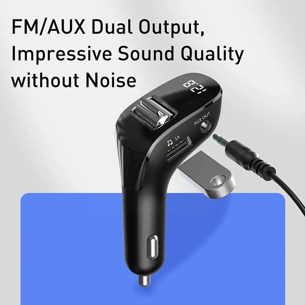 Car Fm Transmitter Bluetooth 5.0 Aux Handsfree Charger Usb Wireless Dual Car Radio Car Modulator Auto Kit Player Fm Z7f3
Car Fm Transmitter Bluetooth 5.0 Aux Handsfree Charger Usb Wireless Dual Car Radio Car Modulator Auto Kit Player Fm Z7f3