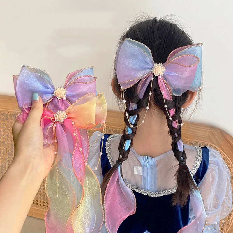 2022 Girls Cute Colorful Chiffon Bow Ribbon Hairpins Children Sweet Hair Decorate Headband Hair Clips Fashion Hair Accessories
2022 Girls Cute Colorful Chiffon Bow Ribbon Hairpins Children Sweet Hair Decorate Headband Hair Clips Fashion Hair Accessories