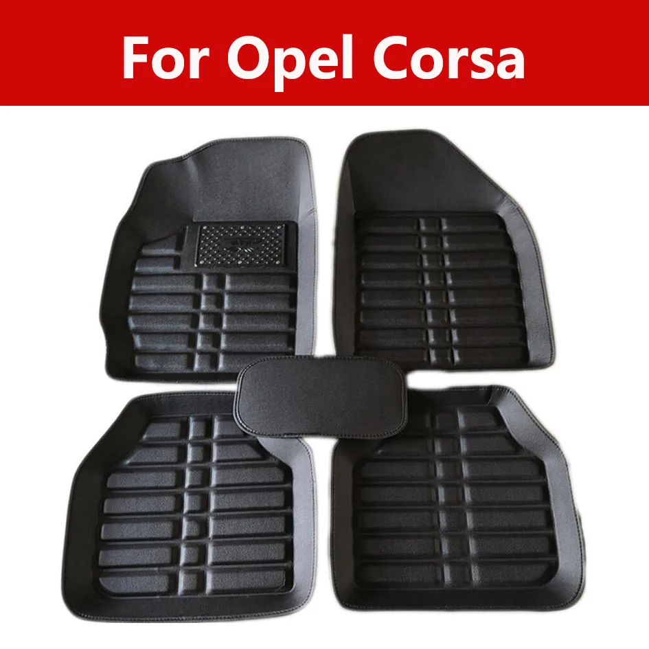 Коврики для салона автомобиля подставка ног кожаный чехол аксессуары Opel Corsa 5 шт.