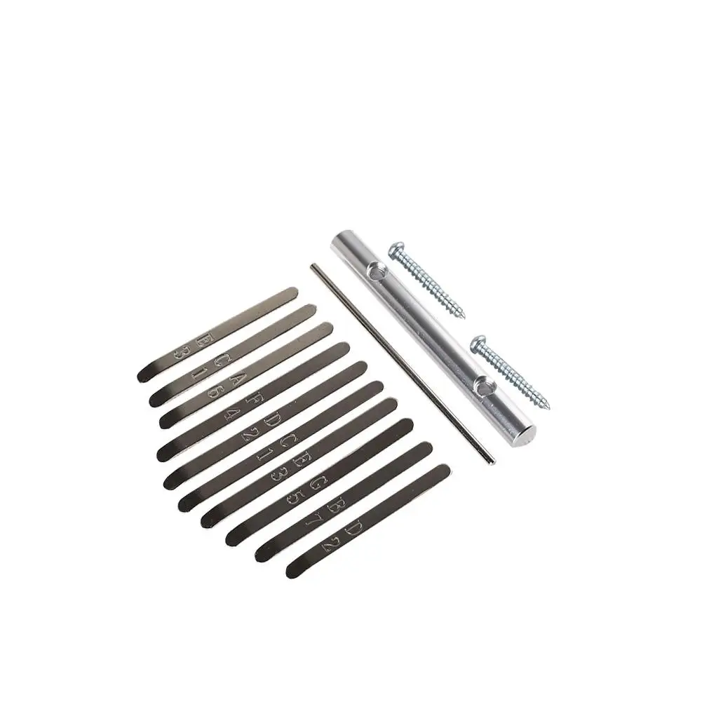 10 Keys Kalimba DIY Set Thumb Piano Lettering Keyboard Stenciled Scale Identification for Musical Instrument Replacement Parts
10 Keys Kalimba DIY Set Thumb Piano Lettering Keyboard Stenciled Scale Identification for Musical Instrument Replacement Parts
