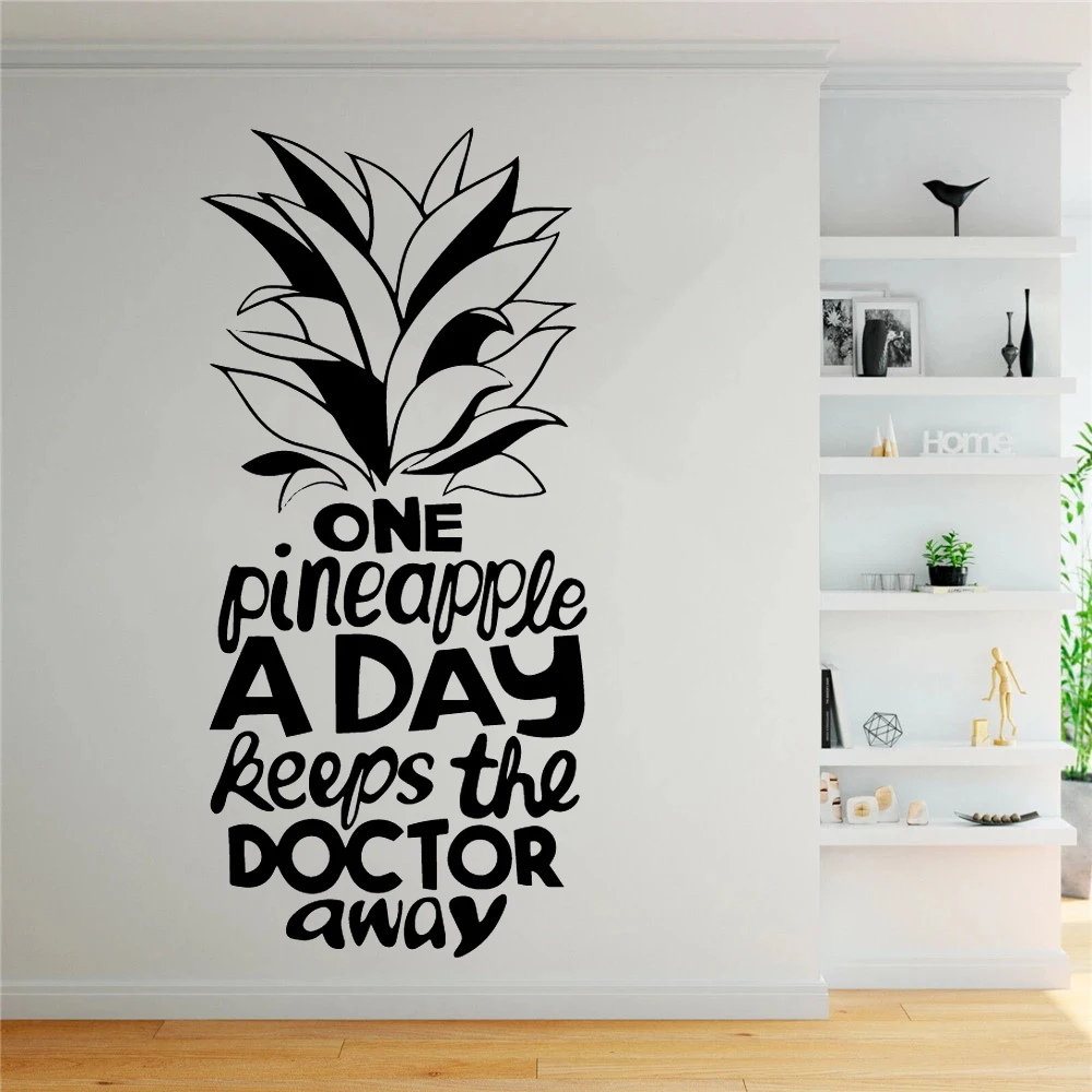 Lovely Pineapple Vinyl Wall Stickers One Pineapple A Day Quotes Wallpaper For Kids Room Livingroom Decoration Decals HJ0774
Lovely Pineapple Vinyl Wall Stickers One Pineapple A Day Quotes Wallpaper For Kids Room Livingroom Decoration Decals HJ0774
