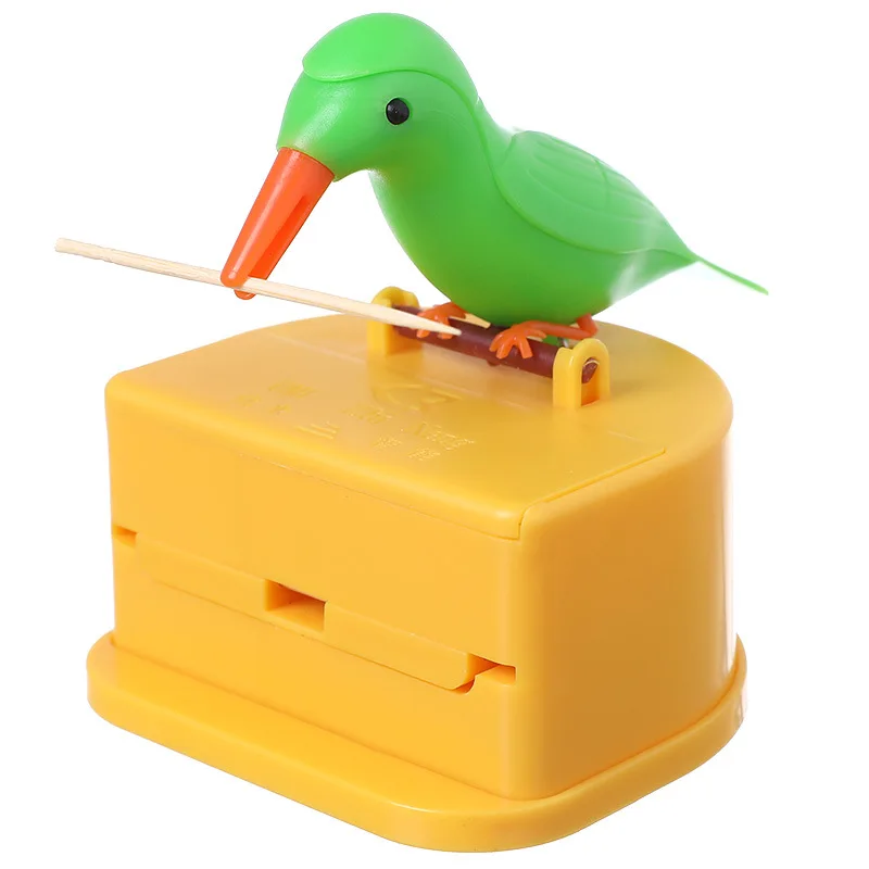 Kitchen Toothpick Box Creative Bird Pecking Press Type Intelligent Toothpick Container Automatic Pop-up Toothpick Can Restaurant
Kitchen Toothpick Box Creative Bird Pecking Press Type Intelligent Toothpick Container Automatic Pop-up Toothpick Can Restaurant