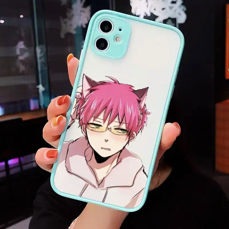 Saiki Kusuo Phone Cases Matte transparent For blue iPhone 12 Mini 11 Pro XR XS Max 7 8 Plus X Back Cover
Saiki Kusuo Phone Cases Matte transparent For blue iPhone 12 Mini 11 Pro XR XS Max 7 8 Plus X Back Cover