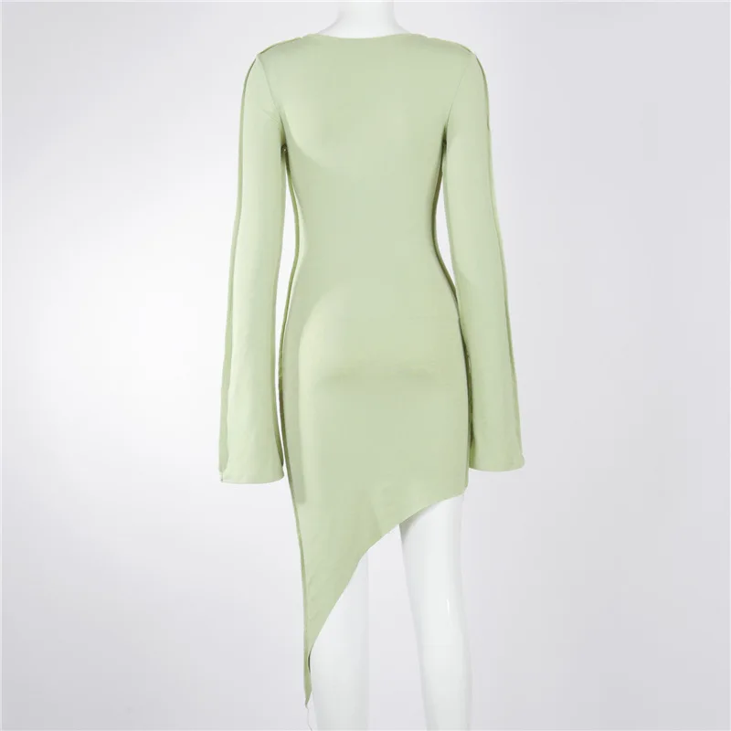 Low Collar Bodycon Sexy Mini Dress Party Sundress 2021 Flared Long Sleeves Autumn Winter Women Fashion Streetwear Pure Outfits
Low Collar Bodycon Sexy Mini Dress Party Sundress 2021 Flared Long Sleeves Autumn Winter Women Fashion Streetwear Pure Outfits