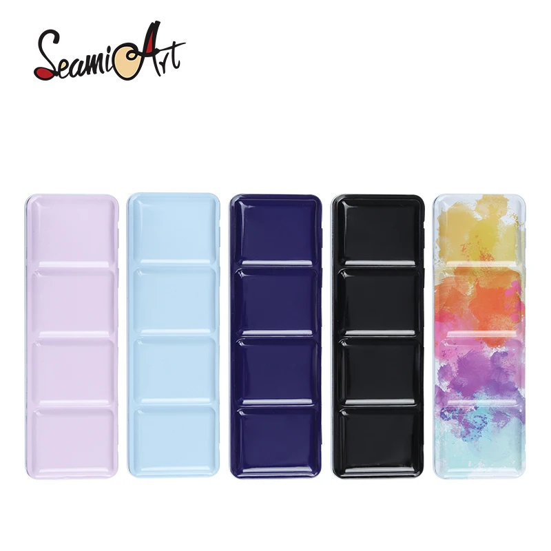 SeamiArt 24 Grids Multi-Functional Portable Metal Foldable Painting Box For Watercolor Gouache Acrylic Subpackage Empty Palette
SeamiArt 24 Grids Multi-Functional Portable Metal Foldable Painting Box For Watercolor Gouache Acrylic Subpackage Empty Palette