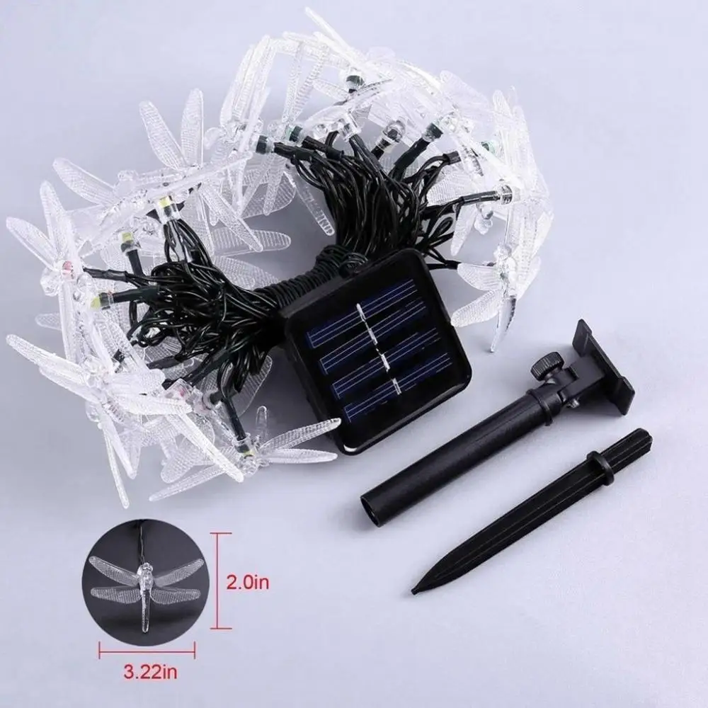 Outdoor Solar Light String 20Led Dragonfly Atmosphere Light Festival Wedding Party Garden Landscape Decoration Light
Outdoor Solar Light String 20Led Dragonfly Atmosphere Light Festival Wedding Party Garden Landscape Decoration Light