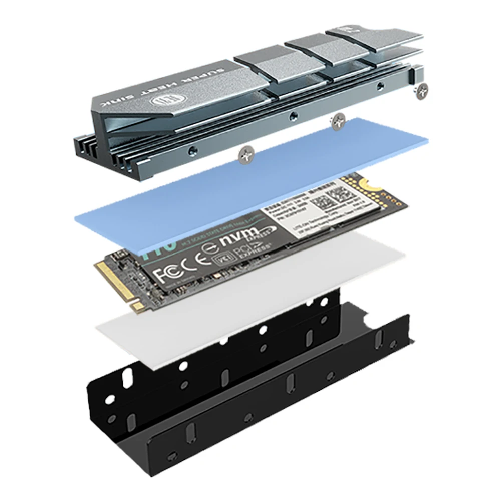JEYI SSD карта охлаждения M.2 радиатор NVME NGFF 2280 алюминиевый лист теплопроводность
