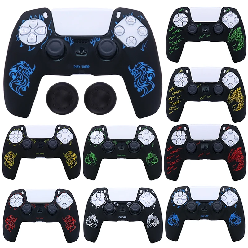 Soft Silicon Case For PlayStation 5 Skin Cases For PS5 Controller Gamepad Joystick Video Game Accessories Cover Stick Grip Caps
Soft Silicon Case For PlayStation 5 Skin Cases For PS5 Controller Gamepad Joystick Video Game Accessories Cover Stick Grip Caps