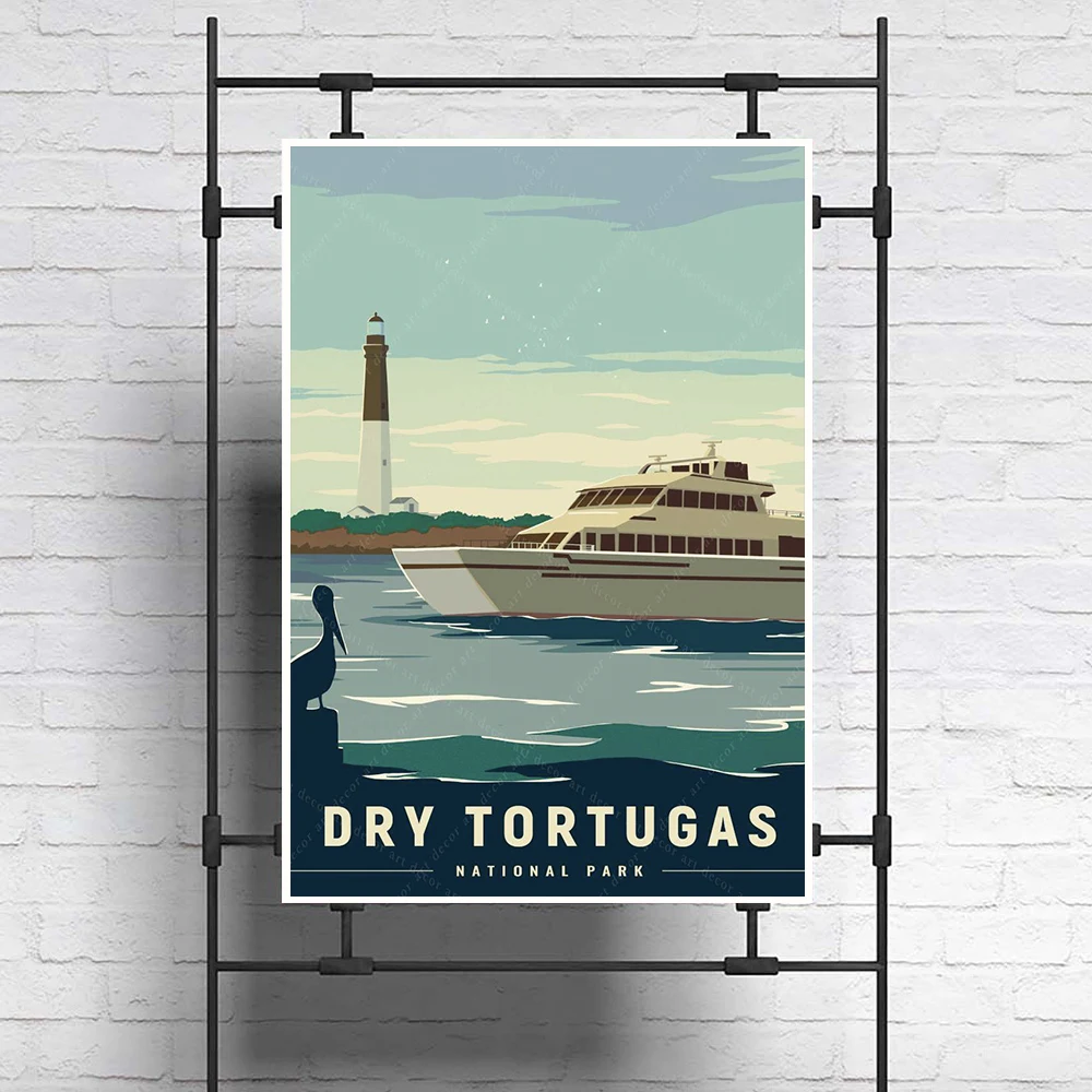 America Dry Tortugas National Park Vintage Travel Poster Canvas Painting Wall Art Kraft Posters Coated Wallsticker Home Decor
America Dry Tortugas National Park Vintage Travel Poster Canvas Painting Wall Art Kraft Posters Coated Wallsticker Home Decor