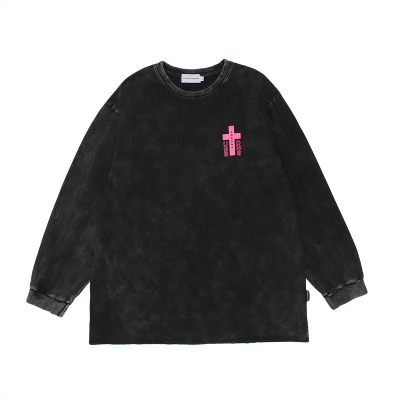 EukaaRu High Street Cross T Shirt Vintage Print Long Sleeve T-shirt Men's Fashion Hip Hop Oversized T Shirts Fashion Tops Gothic
EukaaRu High Street Cross T Shirt Vintage Print Long Sleeve T-shirt Men's Fashion Hip Hop Oversized T Shirts Fashion Tops Gothic