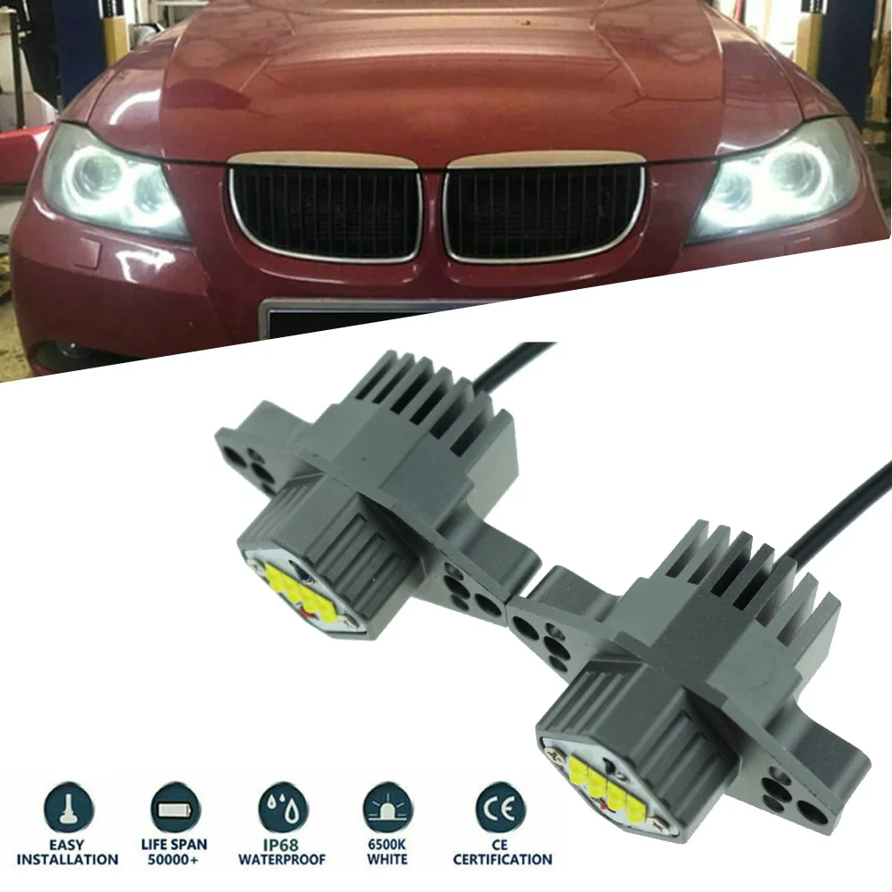 Set Angel Eye Lights Car 8-LED Halo Ring 6000-6500K For BMW E90 E91 Parts Auto Waterproof
Set Angel Eye Lights Car 8-LED Halo Ring 6000-6500K For BMW E90 E91 Parts Auto Waterproof