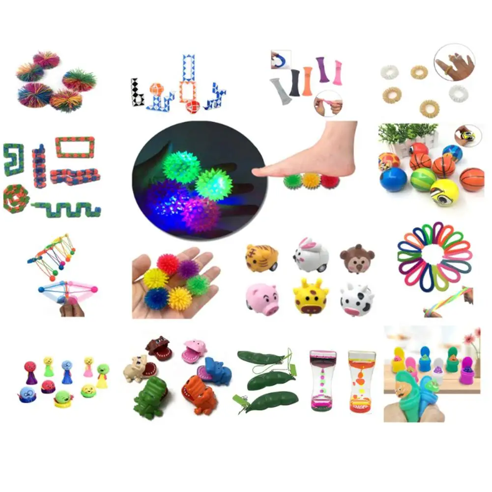 40 шт., детский игрушечный набор для снятия стресса 
40 шт., детский игрушечный набор для снятия стресса