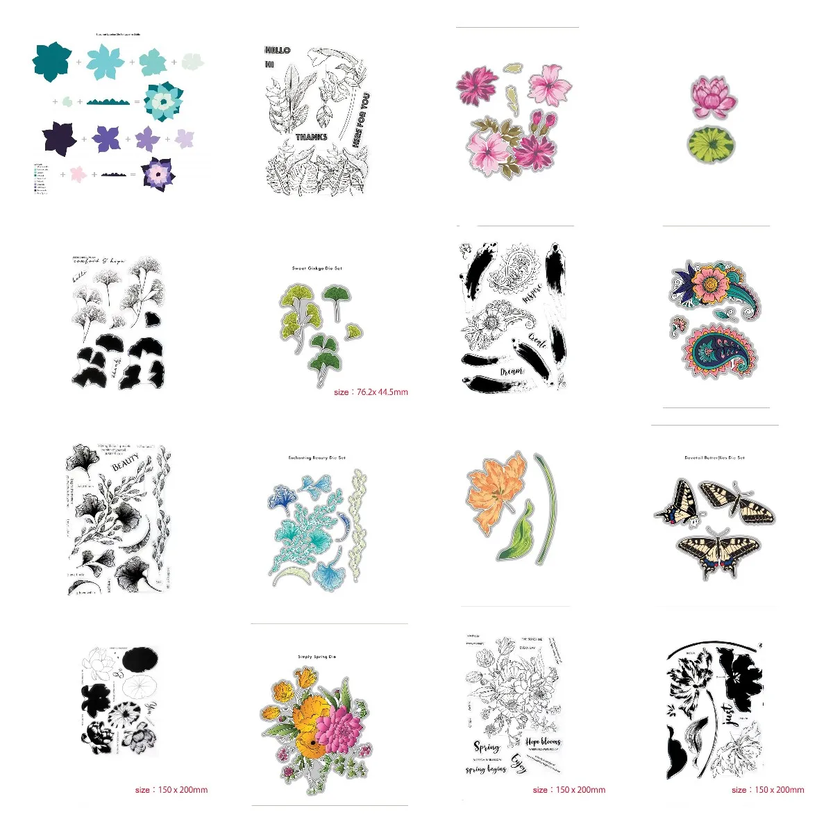 Flower Summer Scenery Lotus Ginkgo Leaves Cutting Dies & Stamps & Stencil Scrapbook Dariy Decoration Stencil Embossing Template
Flower Summer Scenery Lotus Ginkgo Leaves Cutting Dies & Stamps & Stencil Scrapbook Dariy Decoration Stencil Embossing Template