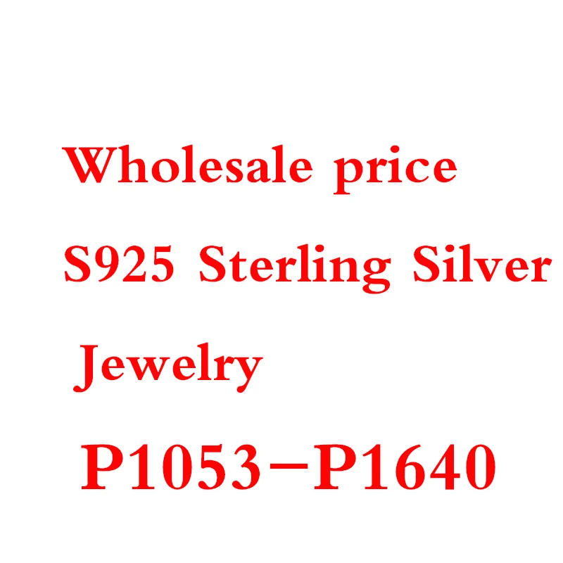 Whosale prices 925 Sterling Silver Jewelry Number P1053-P1640
