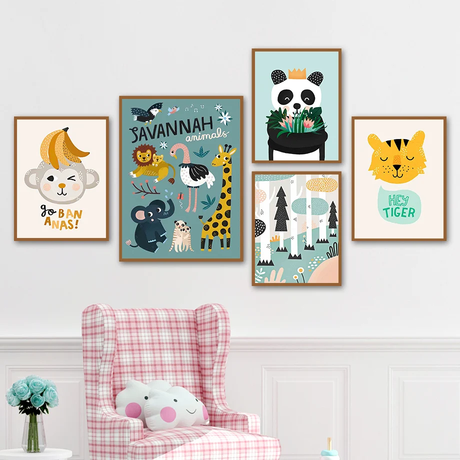 Savannah Animal Tiger Flamingo Giraffe Lemur Wall Art Canvas Painting Nordic Posters And Prints Wall Pictures Kids Room Decor
Savannah Animal Tiger Flamingo Giraffe Lemur Wall Art Canvas Painting Nordic Posters And Prints Wall Pictures Kids Room Decor