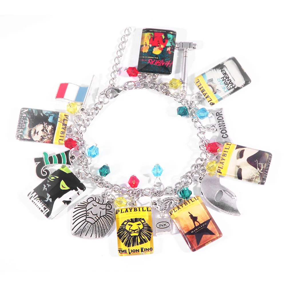 Broadway Musicals Charm Bracelet 14 Pendants Multiple Bracelets Bangles for Women Men Jewelry
Broadway Musicals Charm Bracelet 14 Pendants Multiple Bracelets Bangles for Women Men Jewelry