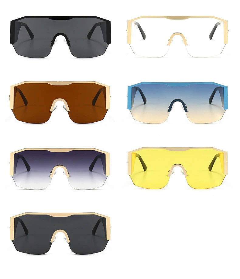 Oversized Sunglasses Women Men Square 2021 New Fashion Brand Design Big Frame Punk Pilot Sunglasses Female Black Shades UV400
Oversized Sunglasses Women Men Square 2021 New Fashion Brand Design Big Frame Punk Pilot Sunglasses Female Black Shades UV400