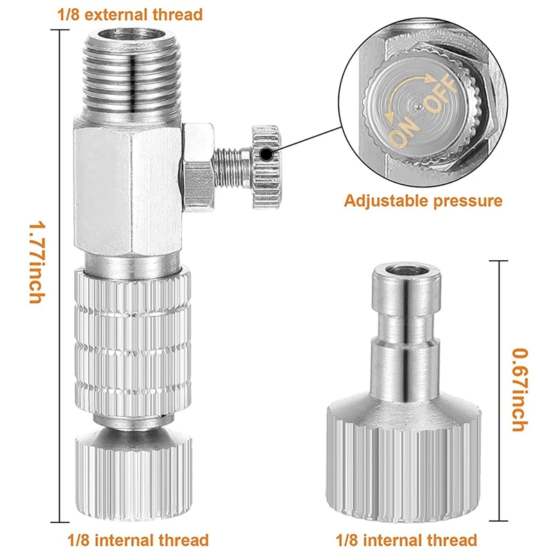 13 Pieces Airbrush Adapter Set, Including Airbrush Adapter Kit Airbrush Quick Release Disconnect Fitting Connector Set
13 Pieces Airbrush Adapter Set, Including Airbrush Adapter Kit Airbrush Quick Release Disconnect Fitting Connector Set