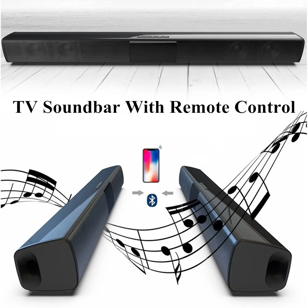 BS28B Home Theater TV Soundbar With Remote Control Portable Wireless Bluetooth Speaker Stereo Bass HiFi Computer Phone Subwoofer
BS28B Home Theater TV Soundbar With Remote Control Portable Wireless Bluetooth Speaker Stereo Bass HiFi Computer Phone Subwoofer