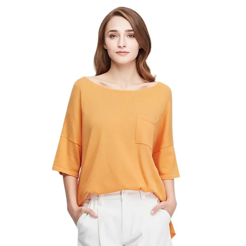 Round Collar Women's Loose Long Sleeve Solid Top Pullover Women Printing O-neck Polyester Knitted Fabric
Round Collar Women's Loose Long Sleeve Solid Top Pullover Women Printing O-neck Polyester Knitted Fabric
