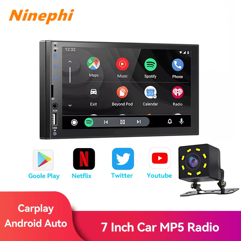 

2Din MP5 Android Auto DVR Car Radio FOR Skoda VW Bluetooth Stereo Receiver 7" Touch Screen GPS Player Audio 12v audio speakers