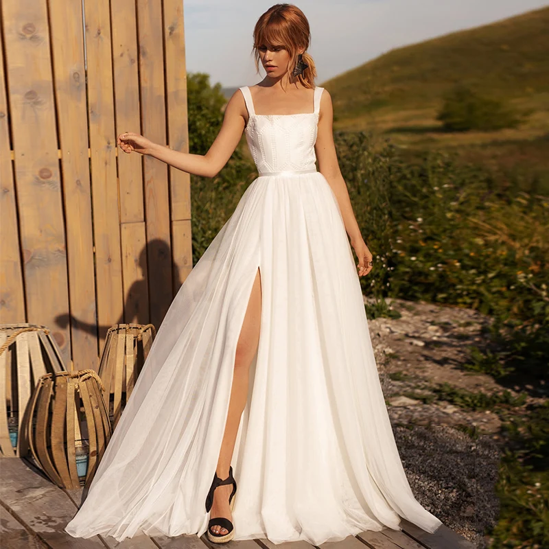 Платье Свадебное ТРАПЕЦИЕВИДНОЕ с квадратным вырезом, элегантное Тюлевое с разрезом, со шлейфом, без рукавов, белое цвета слоновой кости, 2021
Платье Свадебное ТРАПЕЦИЕВИДНОЕ с квадратным вырезом, элегантное Тюлевое с разрезом, со шлейфом, без рукавов, белое цвета слоновой кости, 2021