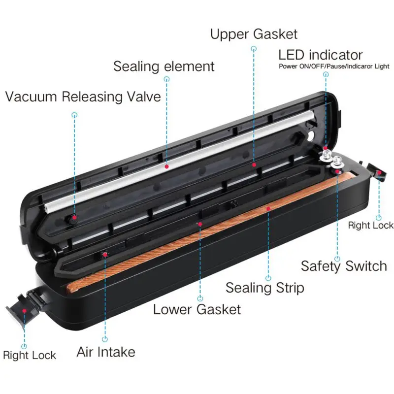 Sealing Machine tool Sealing Machine Automatic Vacuum With 15 Sealing Bags Home Kitchen Food Sealer Storage 2021
Sealing Machine tool Sealing Machine Automatic Vacuum With 15 Sealing Bags Home Kitchen Food Sealer Storage 2021