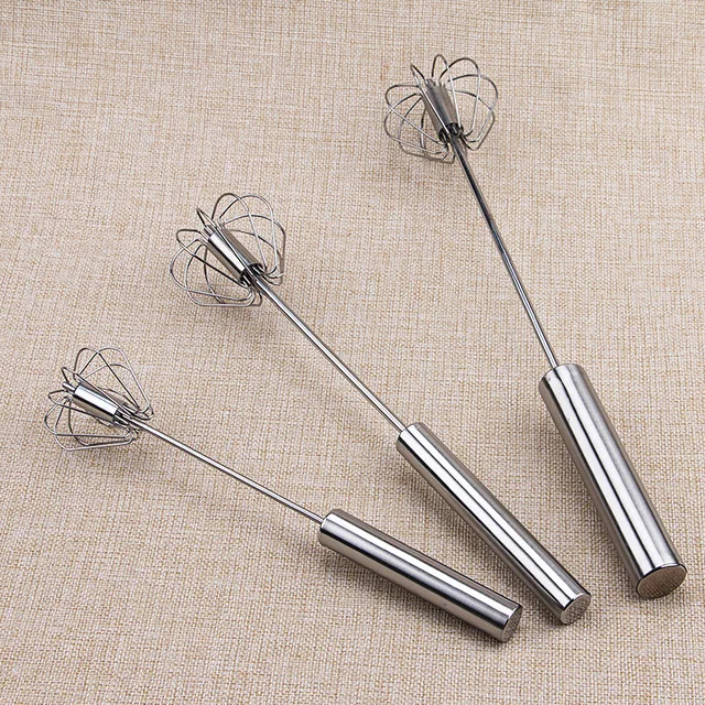 Hot Sale Semi-automatic Mixer Egg Beater Manual Self Turning Stainless Steel Whisk Hand Blender Egg Cream Stirring Kitchen Tools
Hot Sale Semi-automatic Mixer Egg Beater Manual Self Turning Stainless Steel Whisk Hand Blender Egg Cream Stirring Kitchen Tools