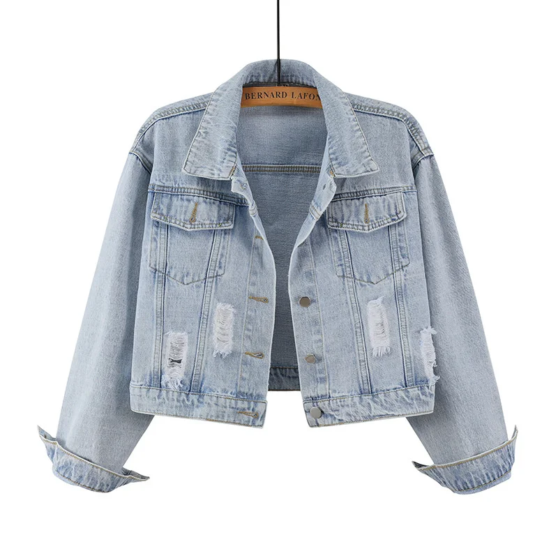 Jeans Jacket And Coats For Women Summer Autumn Casual Short Denim Jacket Pocket Short Streetwear Single Breasted Outwear
Jeans Jacket And Coats For Women Summer Autumn Casual Short Denim Jacket Pocket Short Streetwear Single Breasted Outwear