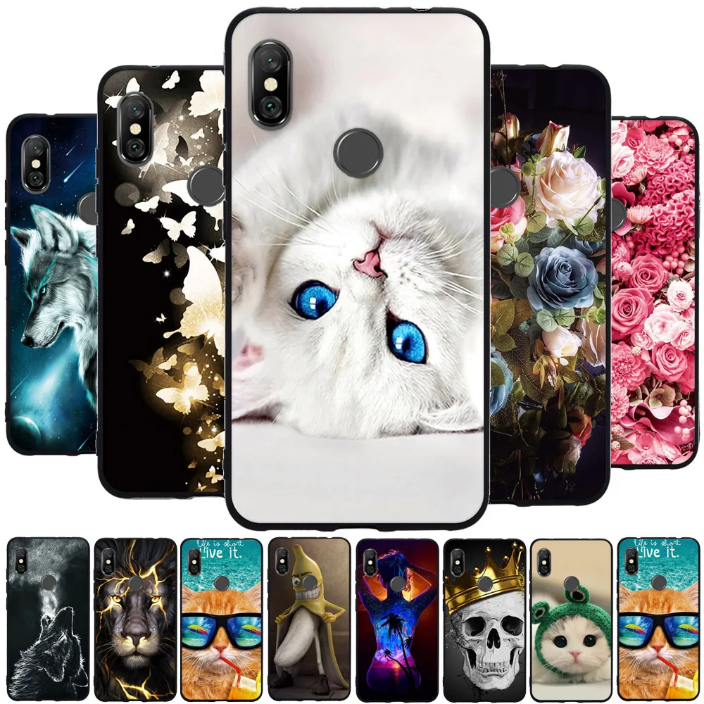 Чехол для телефона Xiaomi Redmi Note 6 Pro силиконовый чехол Бампер корпус 3D принт