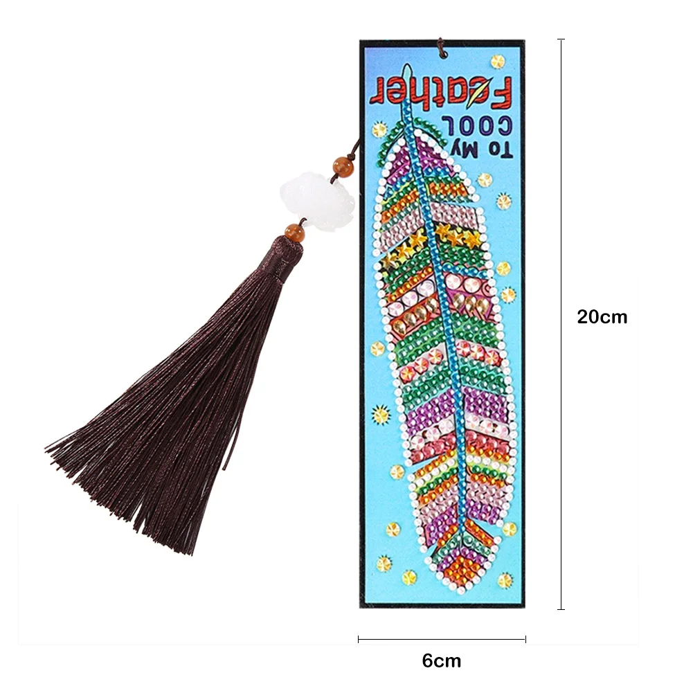 Tassel PU Leather Bookmark Special Shaped Diamond Painting Embroidery Book Mark DIY Cross Stitch Craft Gift for Student
Tassel PU Leather Bookmark Special Shaped Diamond Painting Embroidery Book Mark DIY Cross Stitch Craft Gift for Student