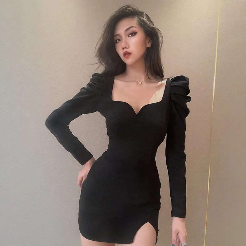 Europe and the United States 2020 autumn new sexy V-neck hem slit dress Office Lady Sheath Solid Zippers
Europe and the United States 2020 autumn new sexy V-neck hem slit dress Office Lady Sheath Solid Zippers