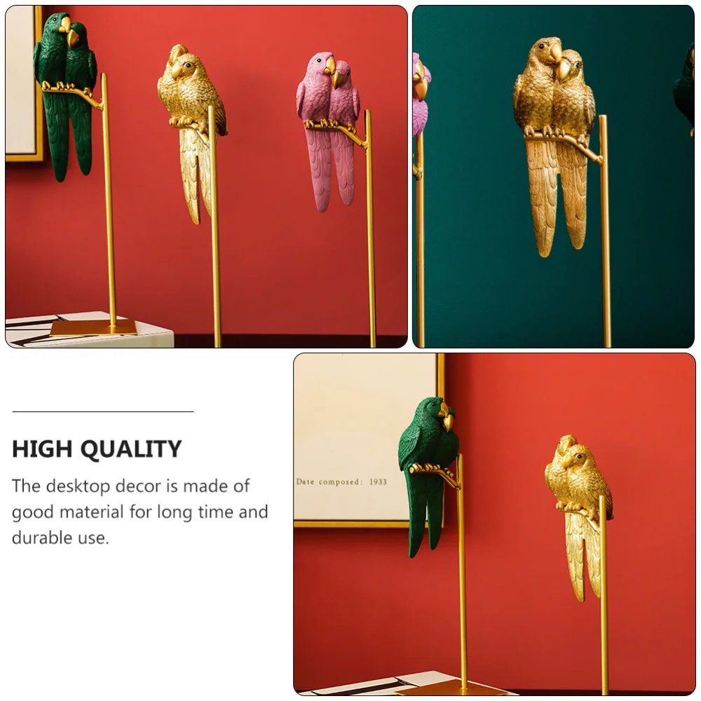 Couple Parrot Decor Exquisite Parrot Adornment Tabletop Parrot Ornament
Couple Parrot Decor Exquisite Parrot Adornment Tabletop Parrot Ornament