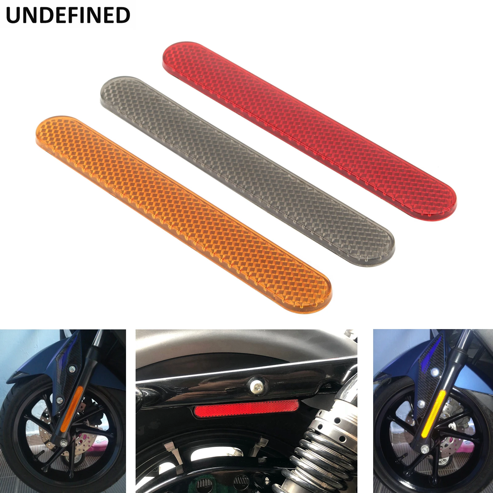 

2PCS Motorcycle Reflector Sticker Saddlebag Latch Cover Safety Warning For Harley Dyna Softail Sportster 883 XL Fatboy Touring