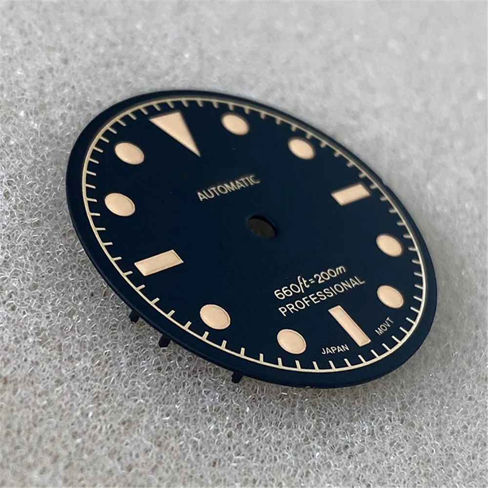 High Quality 28.5MM Watch Dial Green Luminous Dial for NH35/4R36 Movement Modification Parts
High Quality 28.5MM Watch Dial Green Luminous Dial for NH35/4R36 Movement Modification Parts