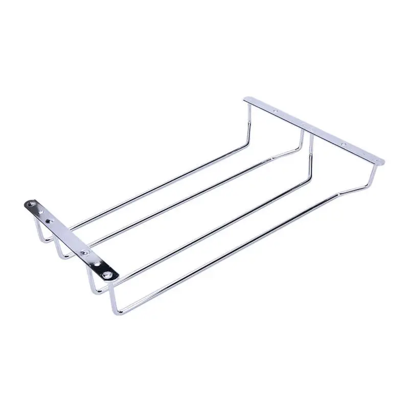 Hanging Drinking Glasses Stemware Rack Wine Glas Cup Holder Under Cabinet Storage Organizer Double Row For Household
Hanging Drinking Glasses Stemware Rack Wine Glas Cup Holder Under Cabinet Storage Organizer Double Row For Household